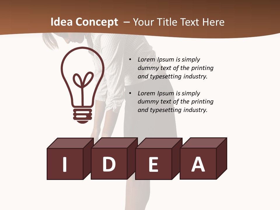 Turn Stress Inactive PowerPoint Template