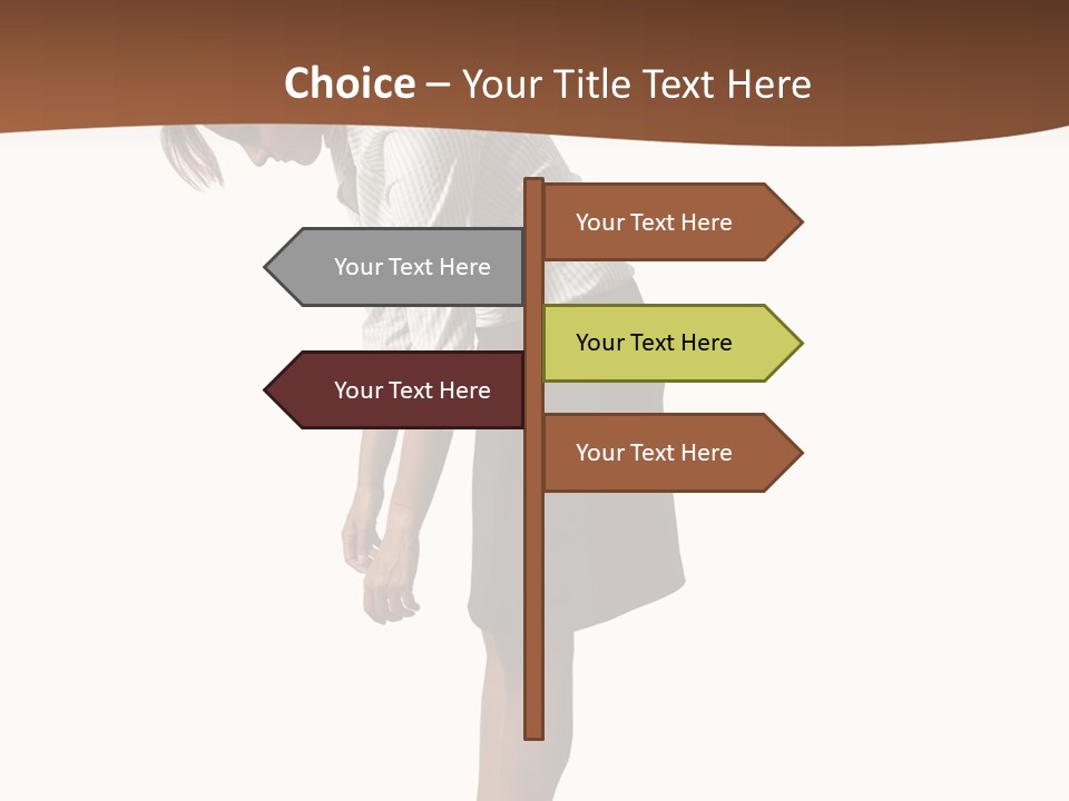 Turn Stress Inactive PowerPoint Template