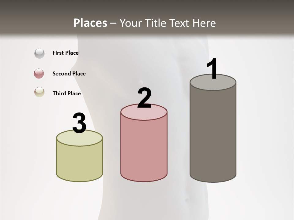 White Fit Masculine PowerPoint Template