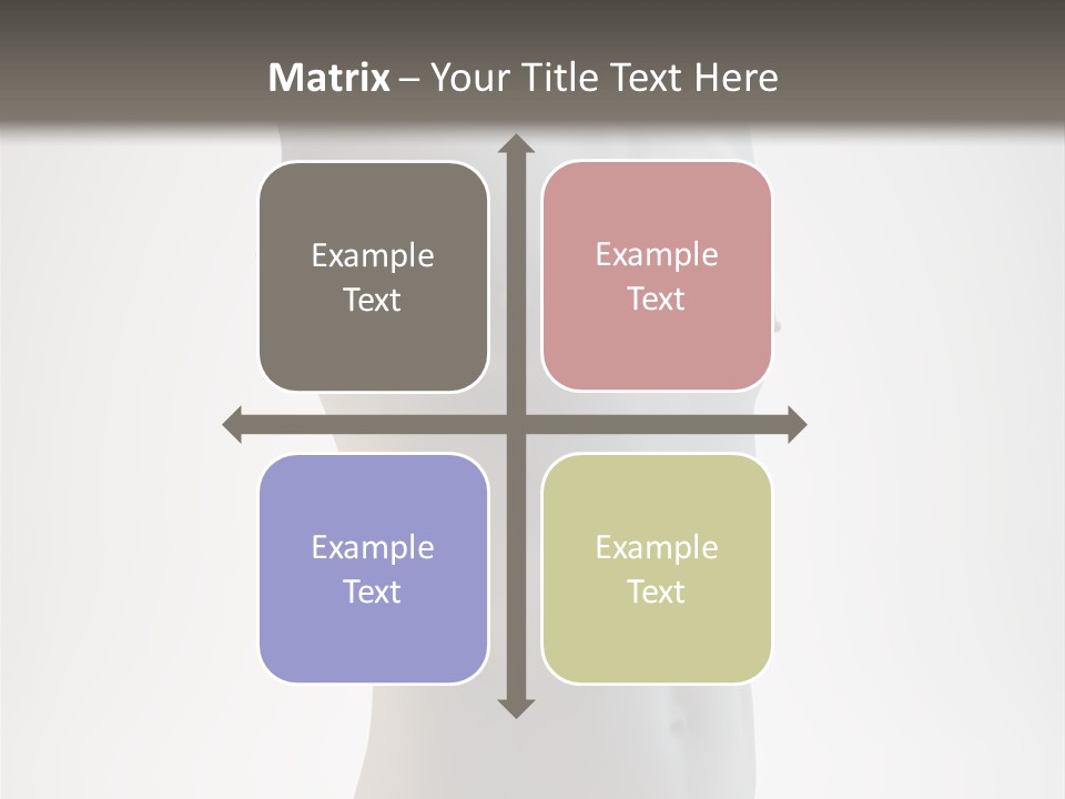 White Fit Masculine PowerPoint Template