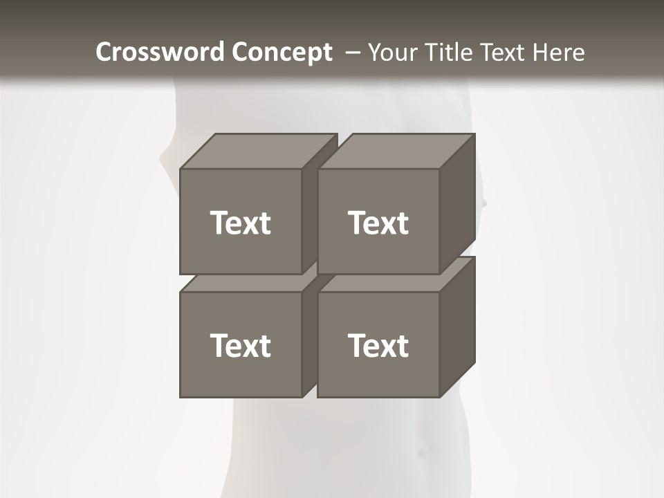 White Fit Masculine PowerPoint Template