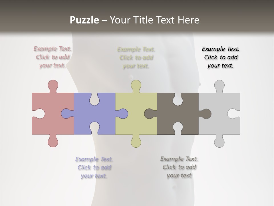 White Fit Masculine PowerPoint Template