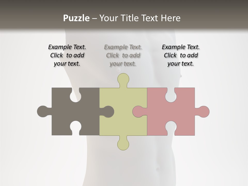 White Fit Masculine PowerPoint Template