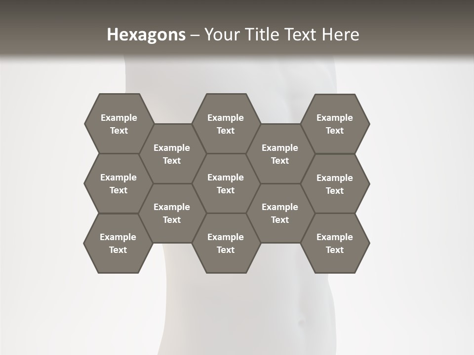 White Fit Masculine PowerPoint Template