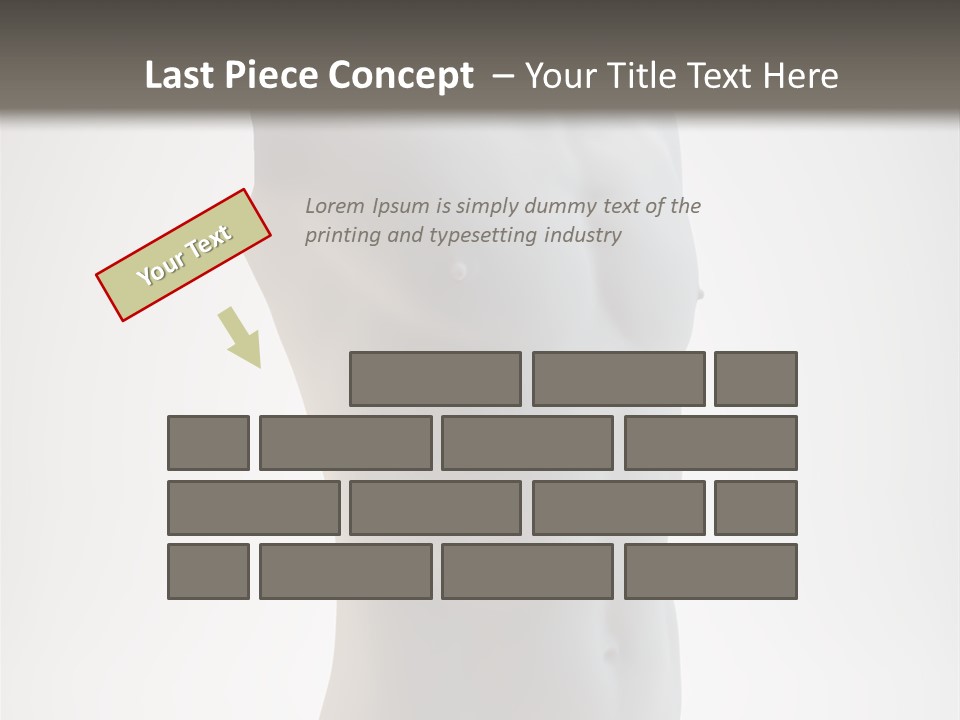 White Fit Masculine PowerPoint Template