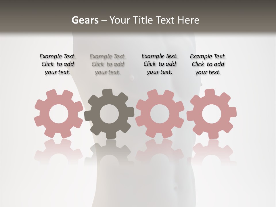 White Fit Masculine PowerPoint Template