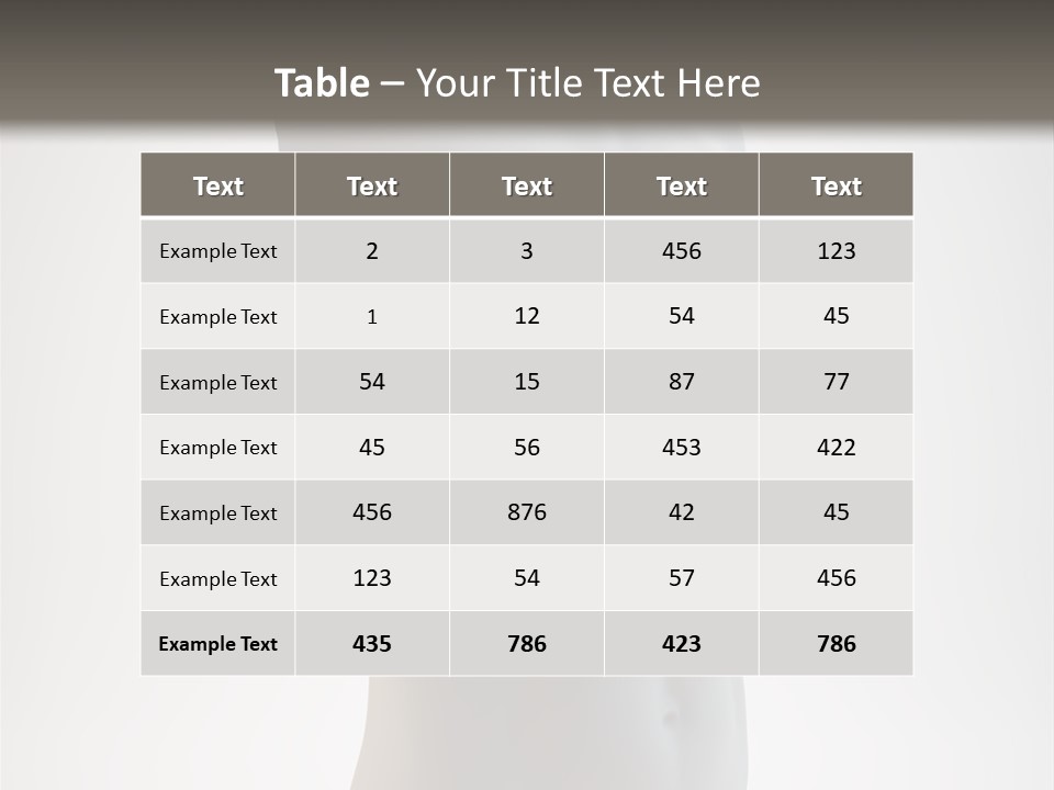 White Fit Masculine PowerPoint Template