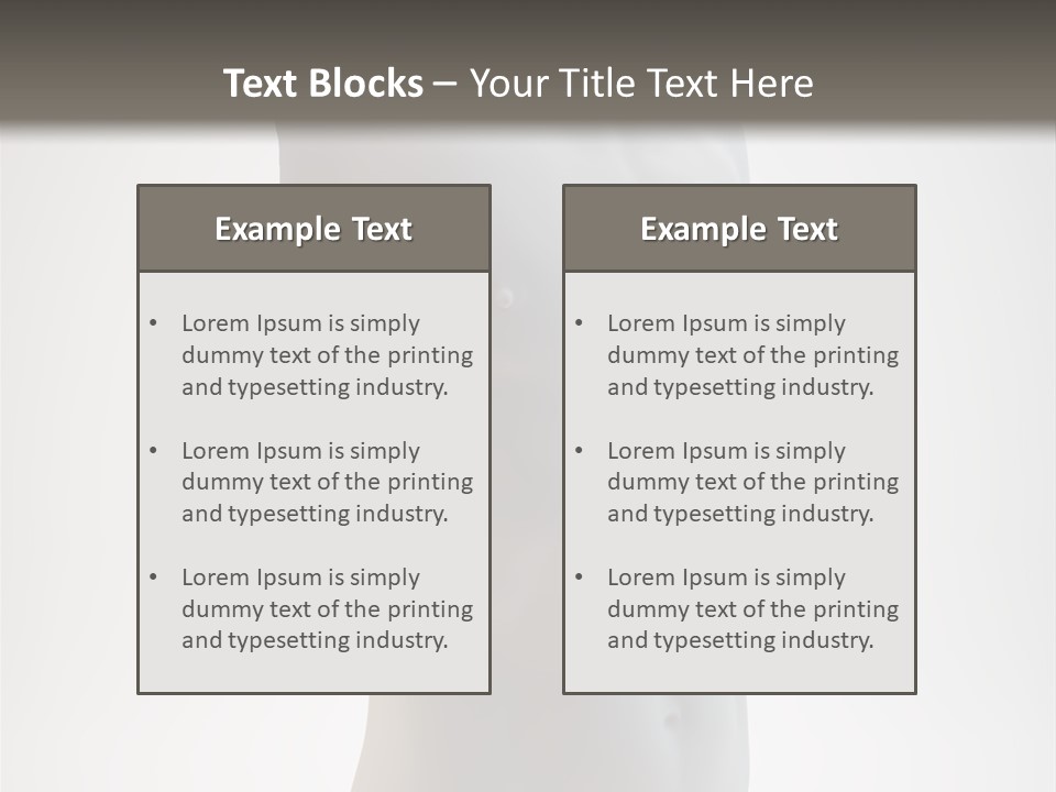 White Fit Masculine PowerPoint Template
