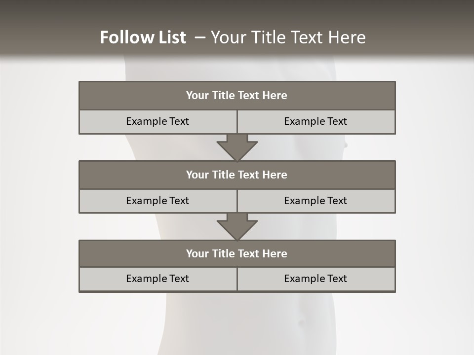 White Fit Masculine PowerPoint Template