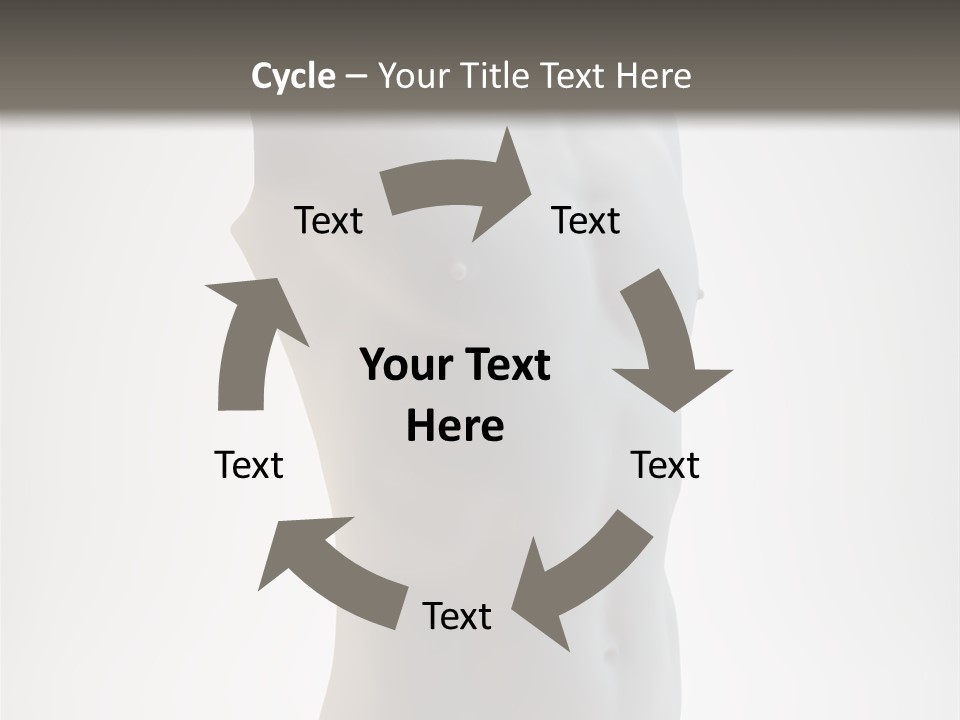 White Fit Masculine PowerPoint Template
