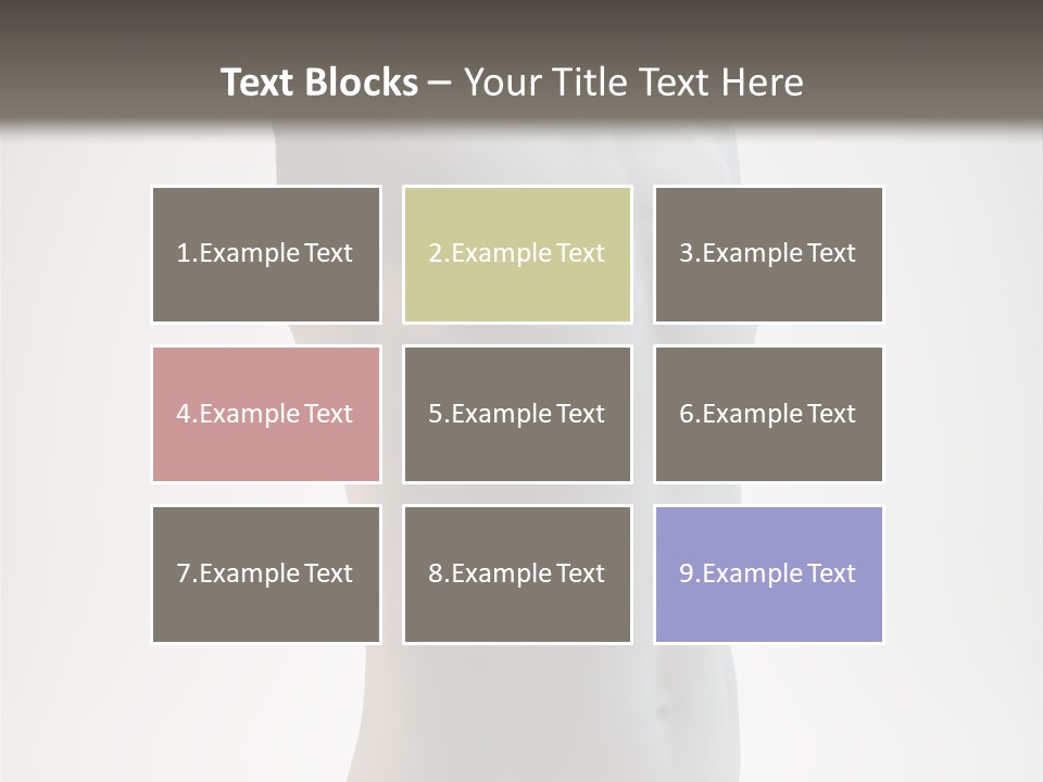 White Fit Masculine PowerPoint Template