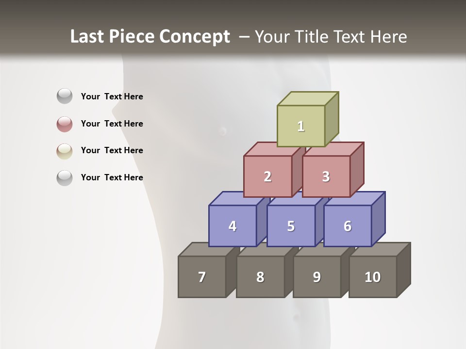 White Fit Masculine PowerPoint Template