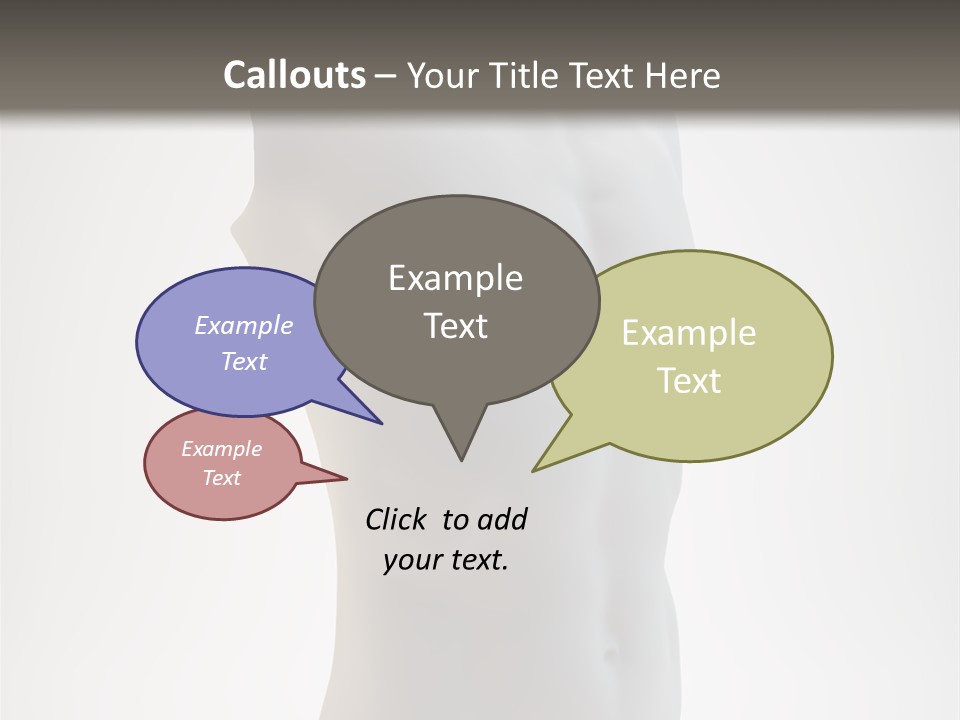 White Fit Masculine PowerPoint Template