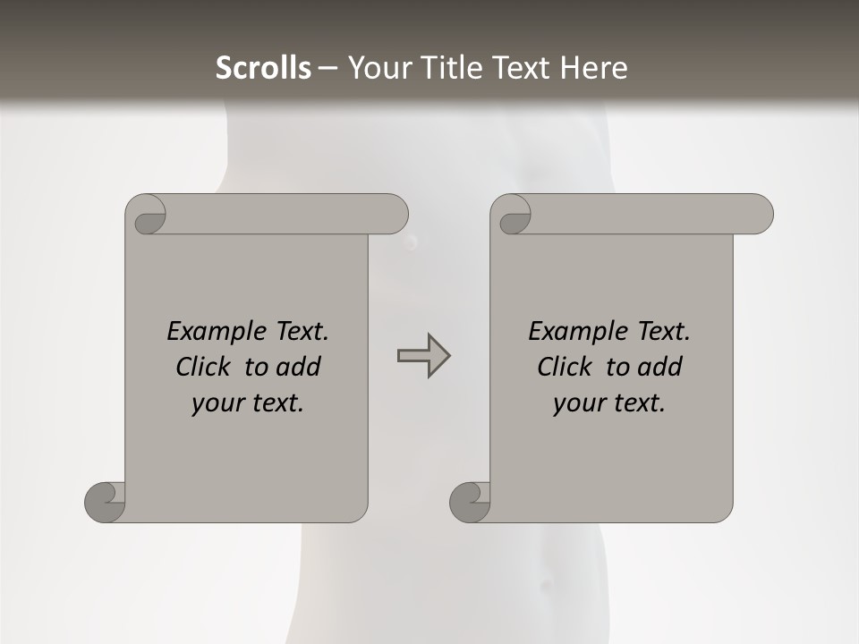White Fit Masculine PowerPoint Template