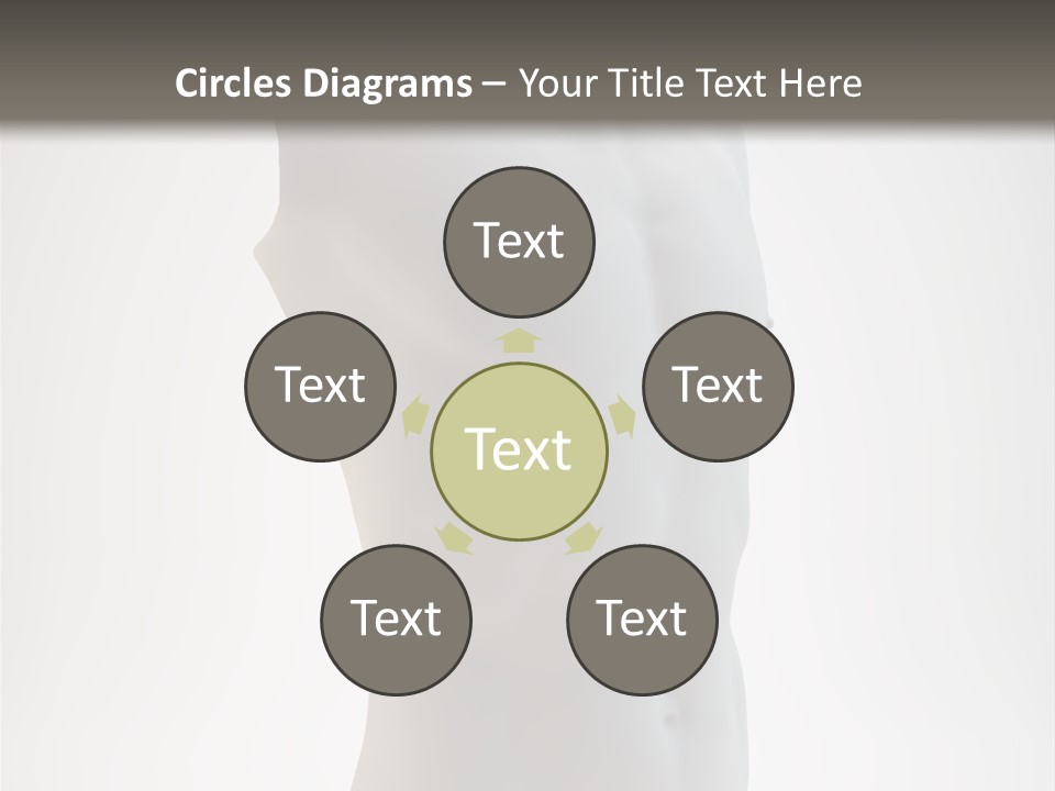 White Fit Masculine PowerPoint Template