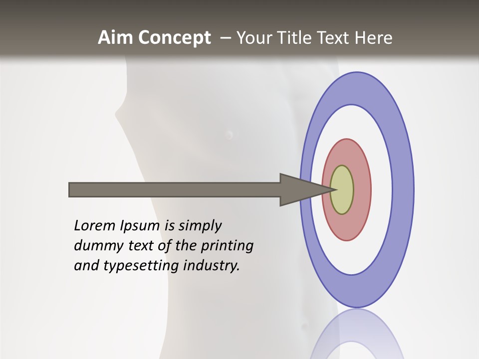 White Fit Masculine PowerPoint Template