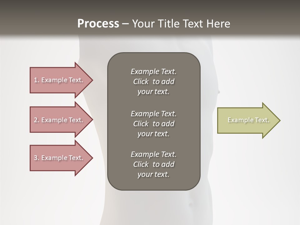 White Fit Masculine PowerPoint Template