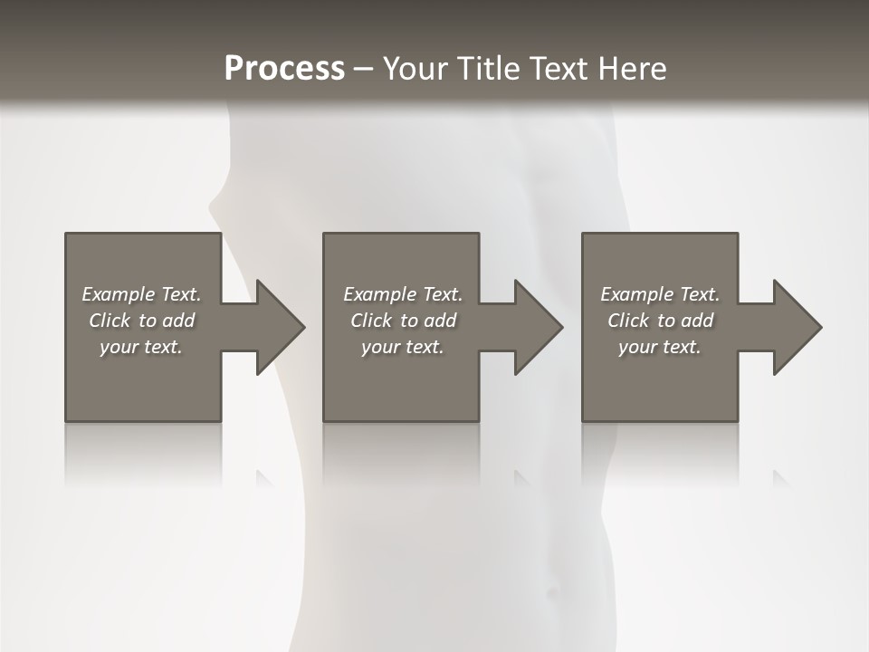 White Fit Masculine PowerPoint Template