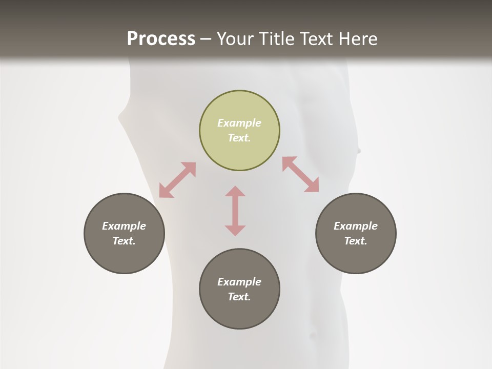 White Fit Masculine PowerPoint Template