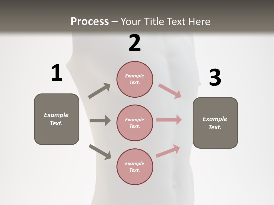 White Fit Masculine PowerPoint Template