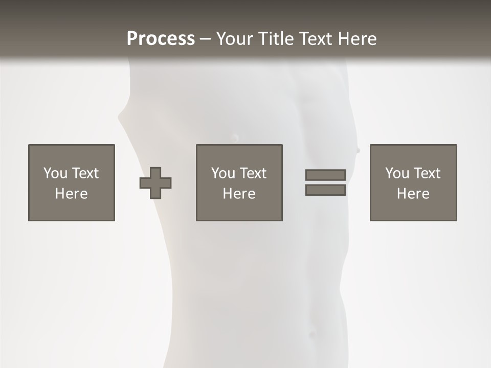 White Fit Masculine PowerPoint Template
