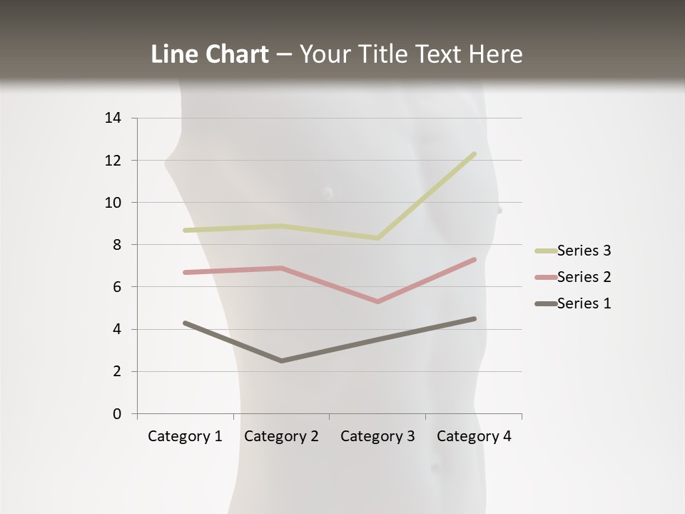 White Fit Masculine PowerPoint Template