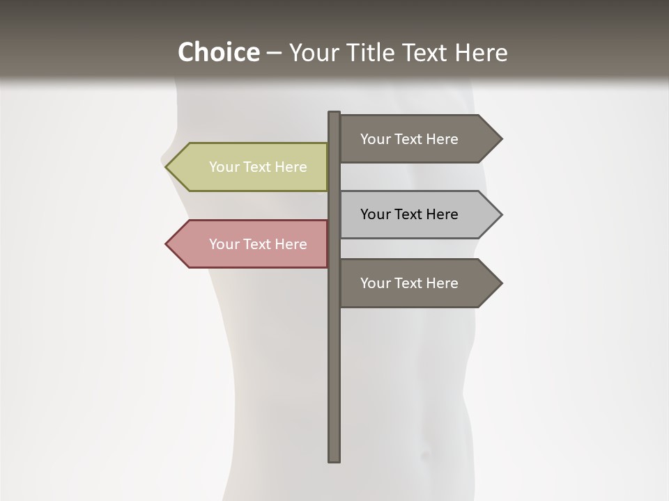 White Fit Masculine PowerPoint Template