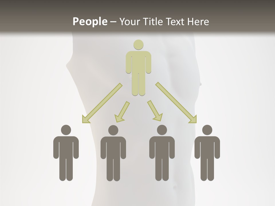 White Fit Masculine PowerPoint Template