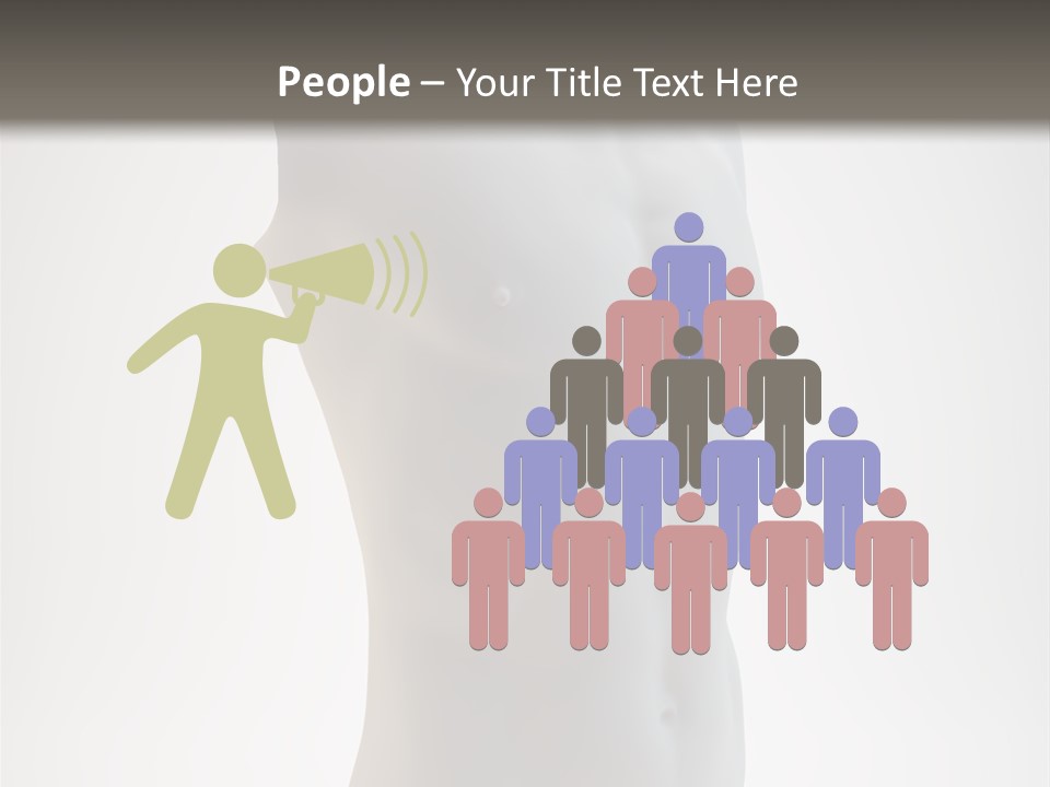 White Fit Masculine PowerPoint Template