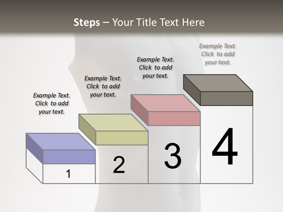 White Fit Masculine PowerPoint Template