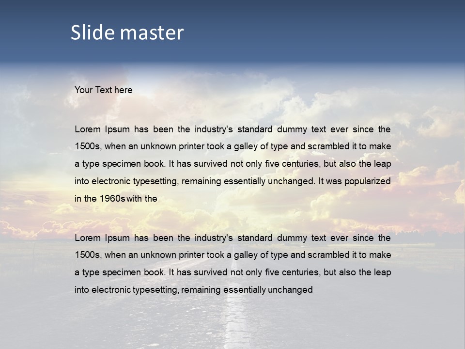 Cloudy Sky PowerPoint Template