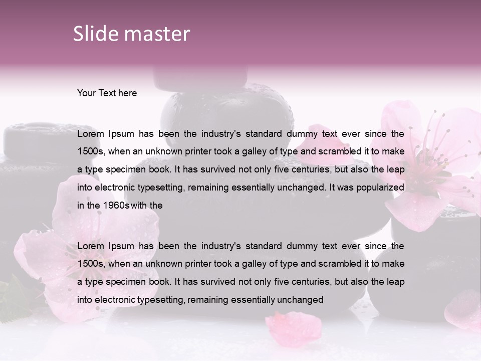 Beautiful Massage Health PowerPoint Template