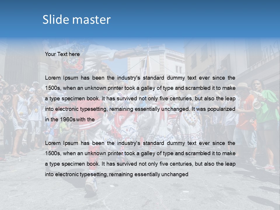 Cercavila Colors Sitges PowerPoint Template