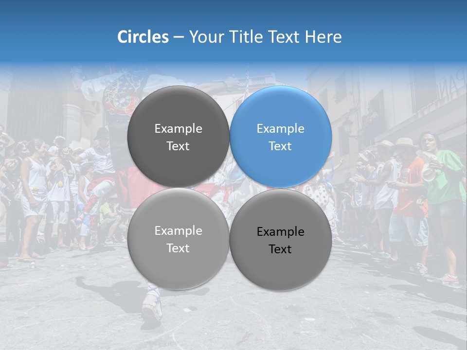 Cercavila Colors Sitges PowerPoint Template