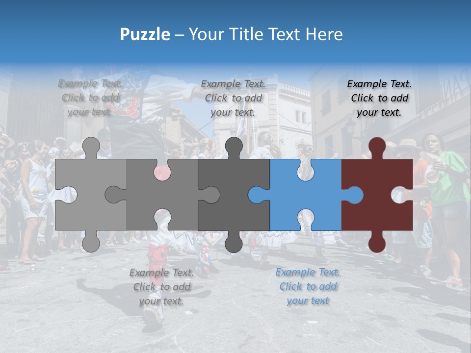 Cercavila Colors Sitges PowerPoint Template