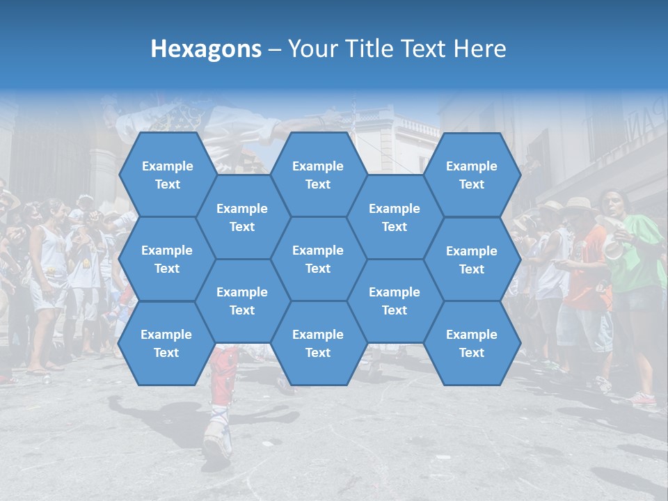 Cercavila Colors Sitges PowerPoint Template