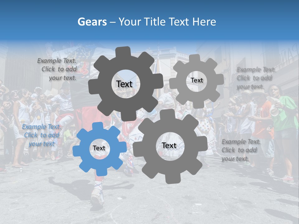 Cercavila Colors Sitges PowerPoint Template