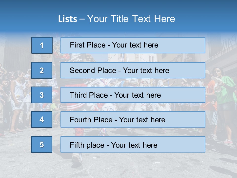 Cercavila Colors Sitges PowerPoint Template