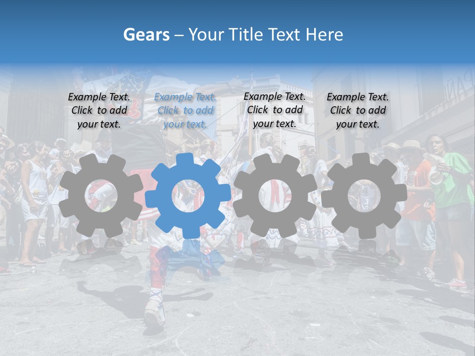 Cercavila Colors Sitges PowerPoint Template