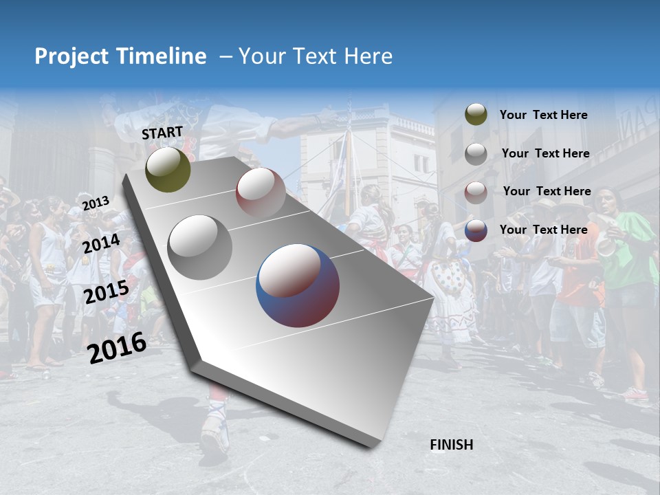 Cercavila Colors Sitges PowerPoint Template