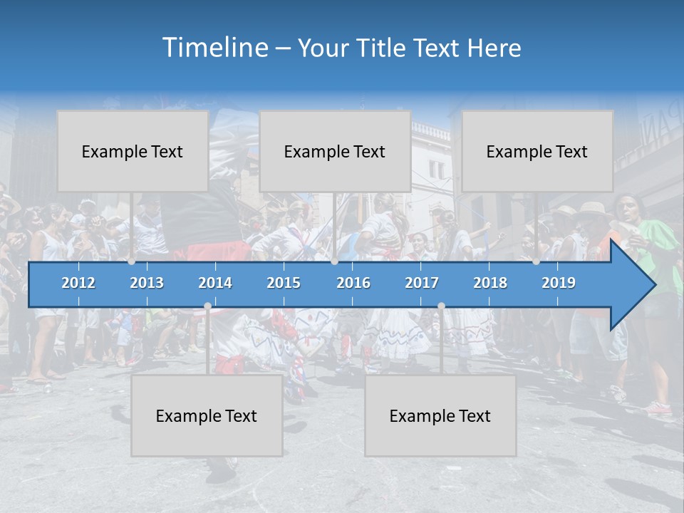 Cercavila Colors Sitges PowerPoint Template