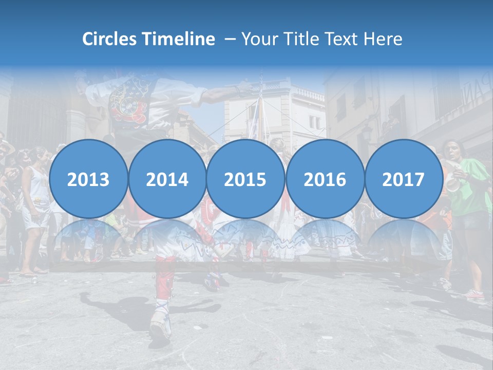 Cercavila Colors Sitges PowerPoint Template