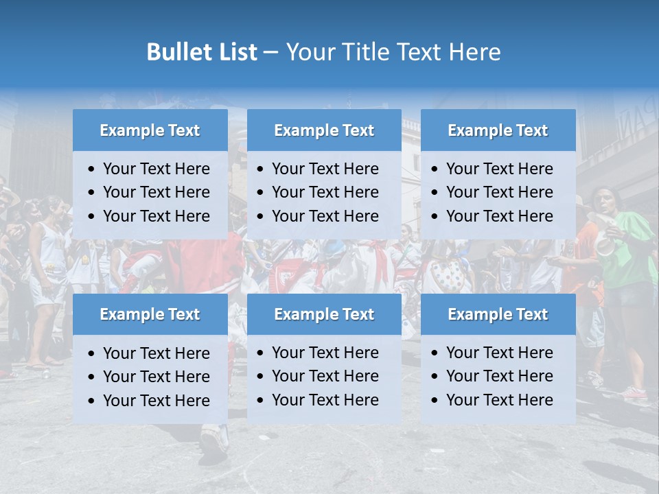 Cercavila Colors Sitges PowerPoint Template