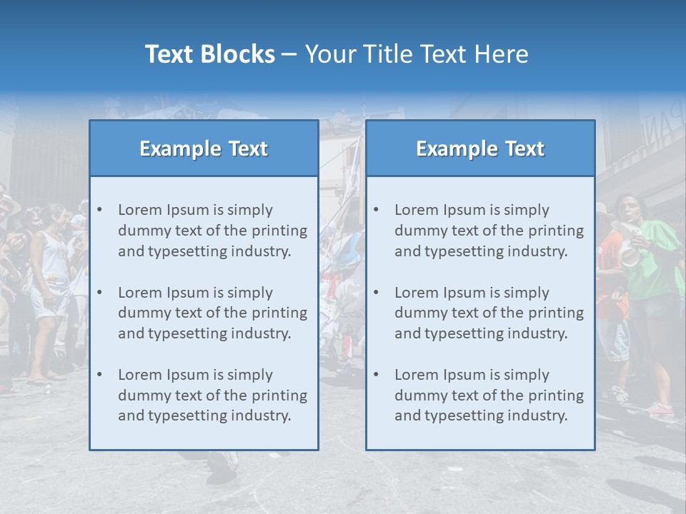 Cercavila Colors Sitges PowerPoint Template