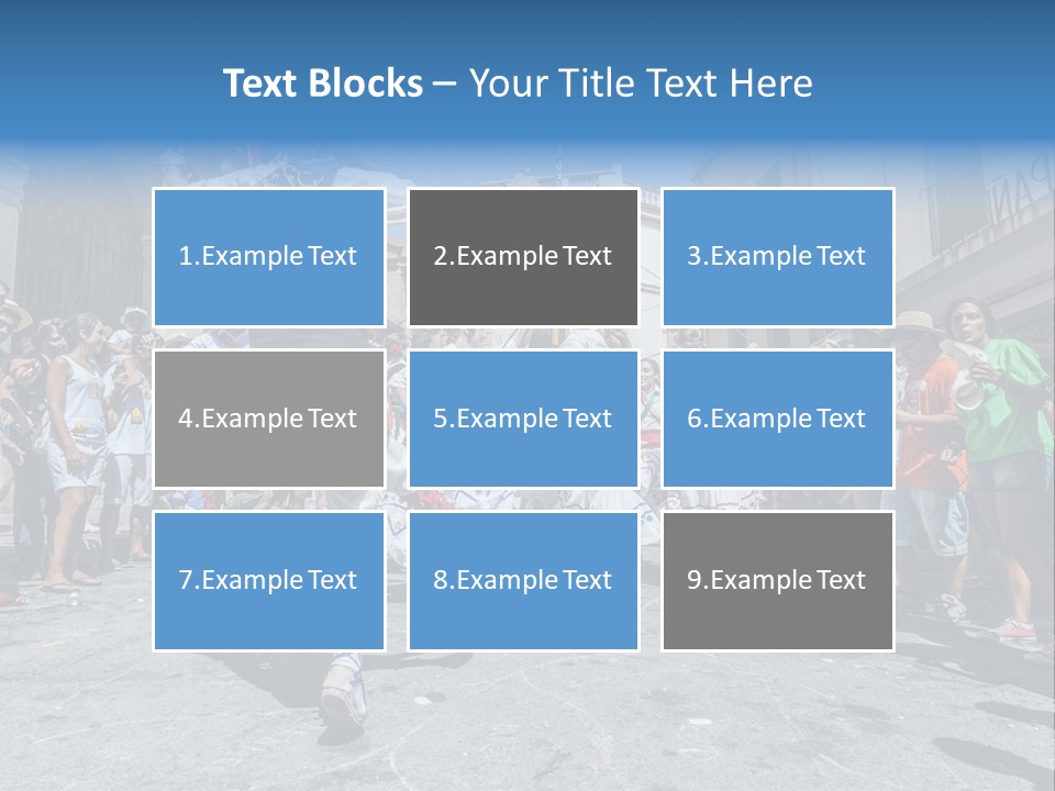Cercavila Colors Sitges PowerPoint Template