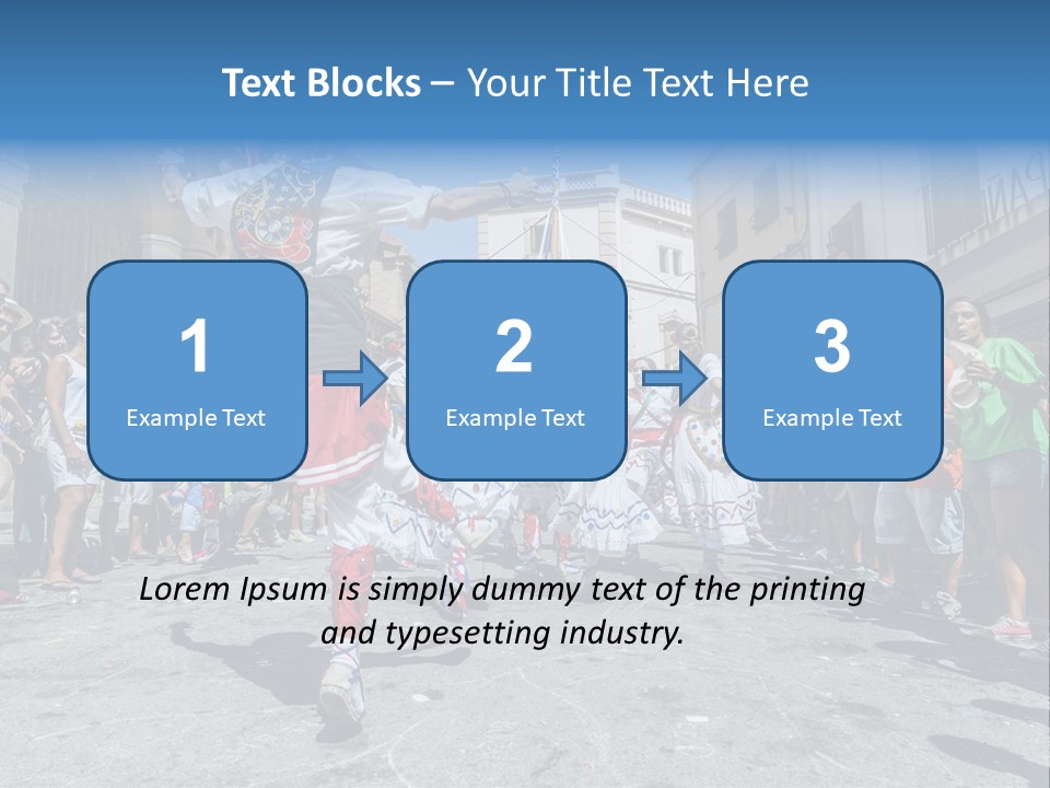Cercavila Colors Sitges PowerPoint Template