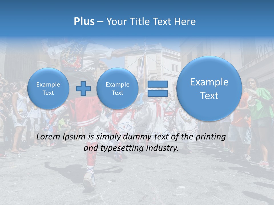Cercavila Colors Sitges PowerPoint Template