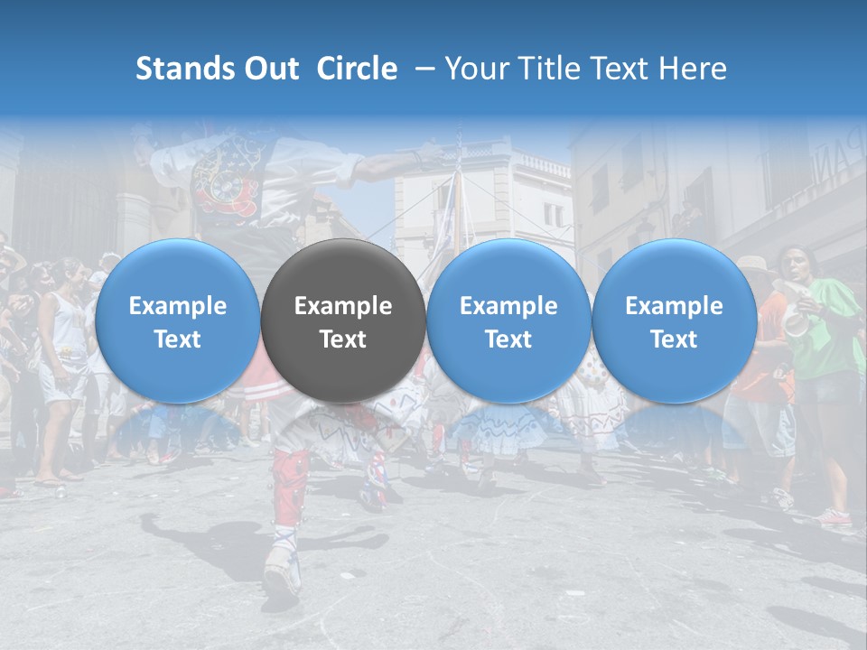 Cercavila Colors Sitges PowerPoint Template