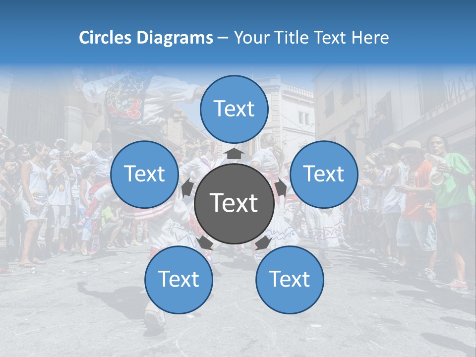 Cercavila Colors Sitges PowerPoint Template