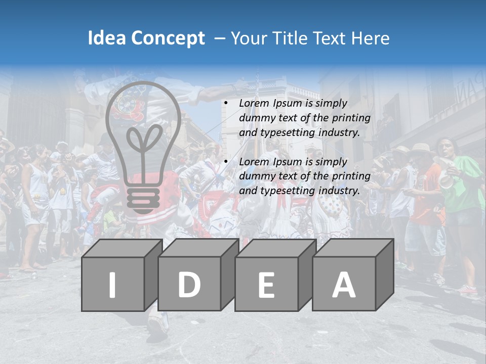 Cercavila Colors Sitges PowerPoint Template